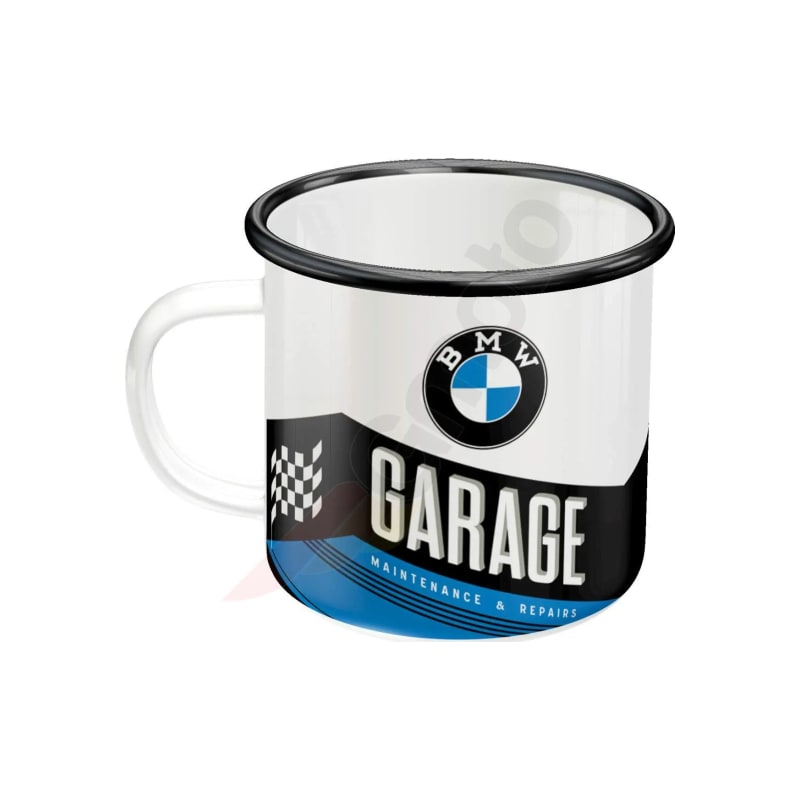 Kubek emaliowany BMW Garage