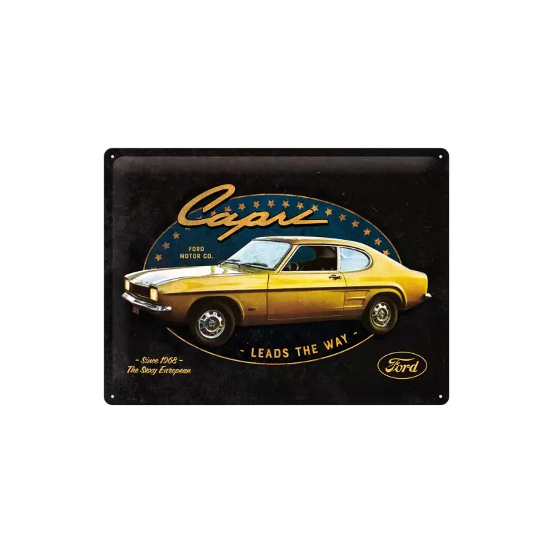 Plakat blaszany 30x40cm Ford Capri Leads