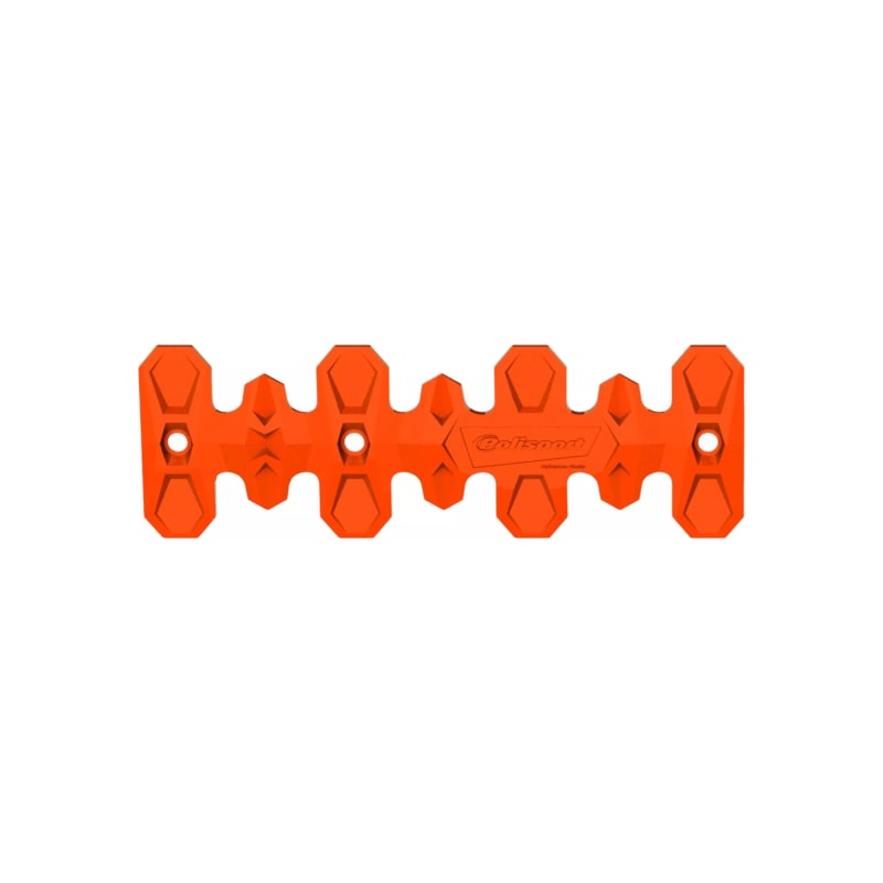 Osłona kolektora wydechu krótka 22 cm Polisport pomarańczowy