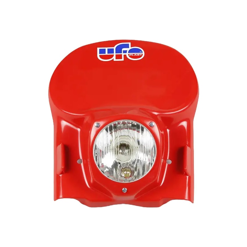 Lampa owiewka przód UFO Vintage 78-88 czerwony
