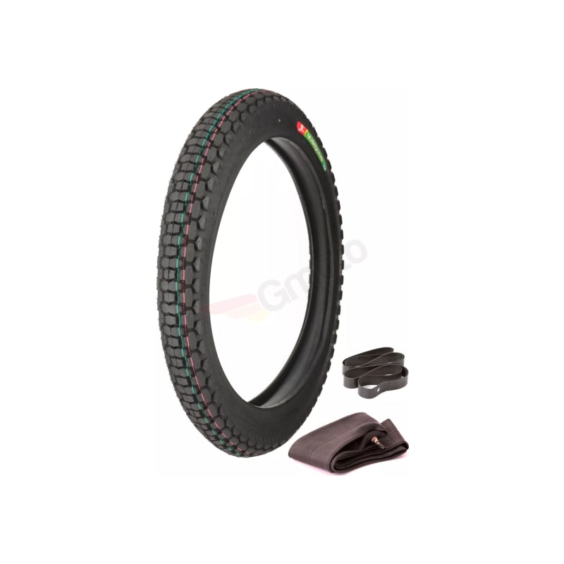 Opona + dętka + fartuch Yuan Xing P74 3.00-18 6PR TT