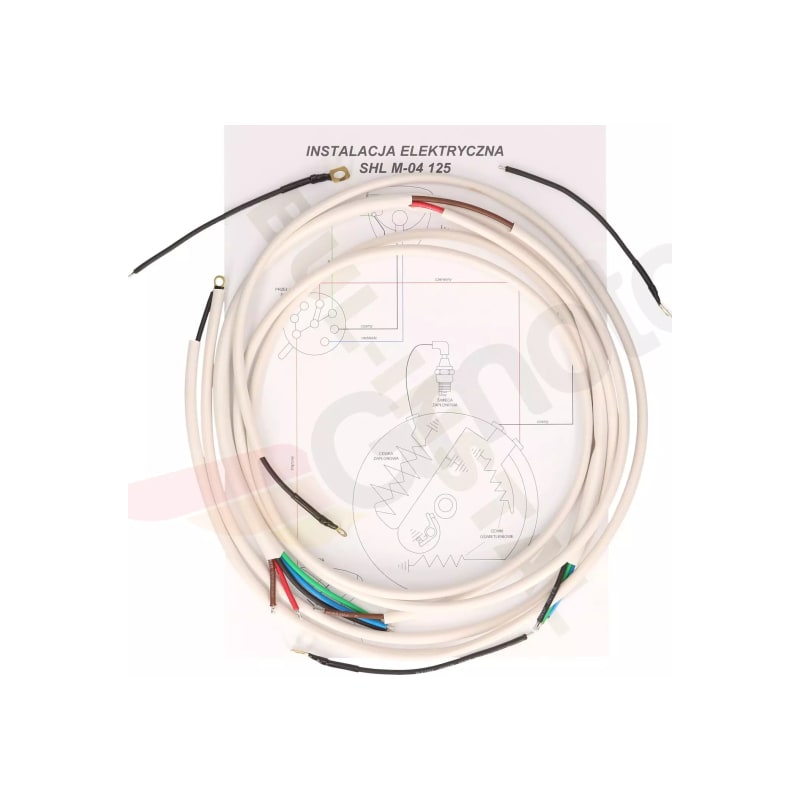 Wiązka - instalacja elektryczna SHL M04 125 biała