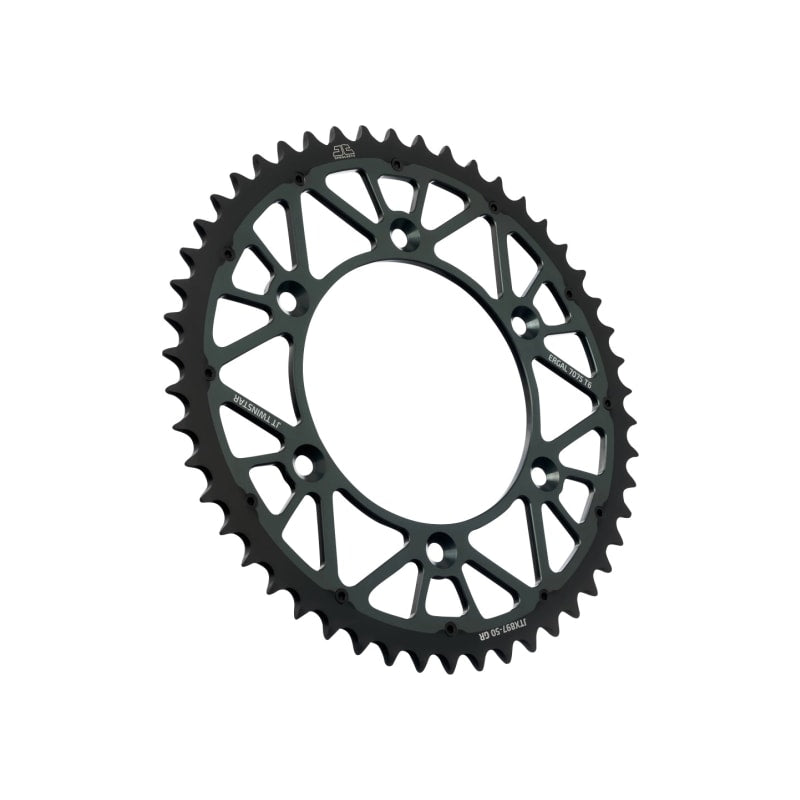 Zębatka tył duraluminiowa JT JTX897.50GR 50z rozmiar 520 szara