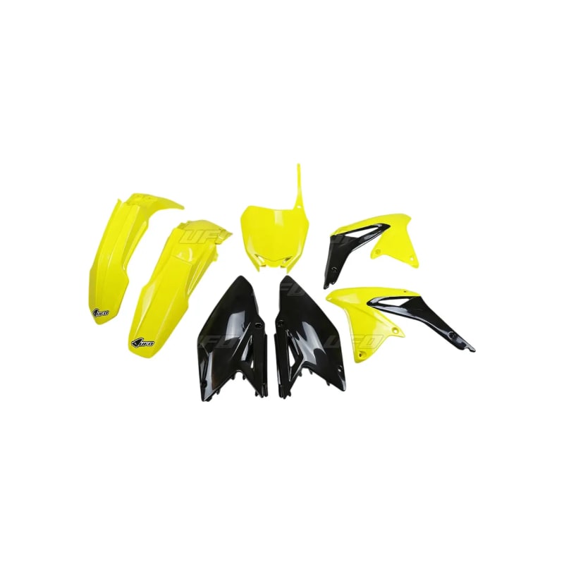 Komplet plastików UFO Suzuki RMZ 450 14-17 OEM żółty czarny
