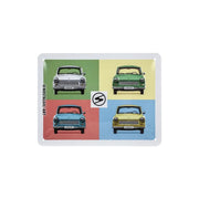 Plakat blaszany 15x20cm Trabant Pop Art