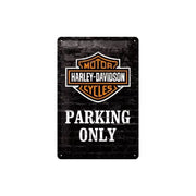 Plakat blaszany 20x30cm Skarbonka beczka Service pasuje do Harley Davidson Parking Only