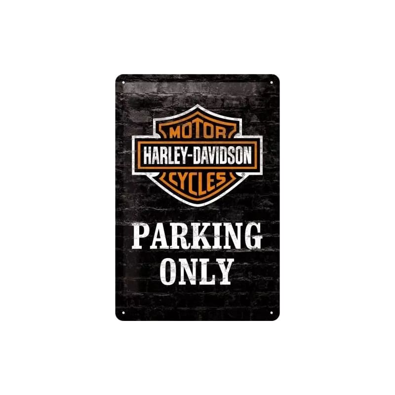 Plakat blaszany 20x30cm Skarbonka beczka Service pasuje do Harley Davidson Parking Only