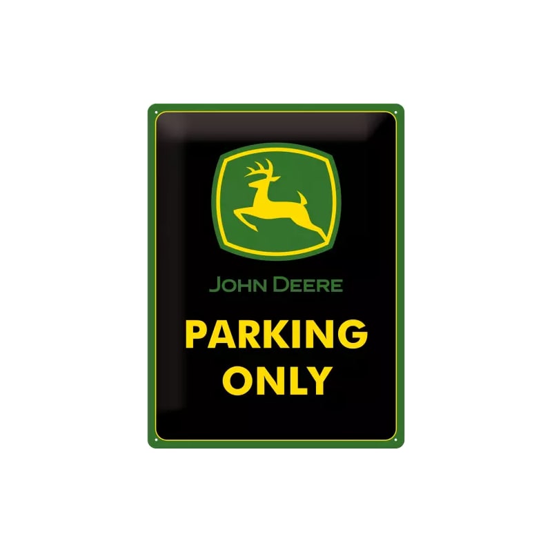 Plakat blaszany 30x40cm John Deere Parking
