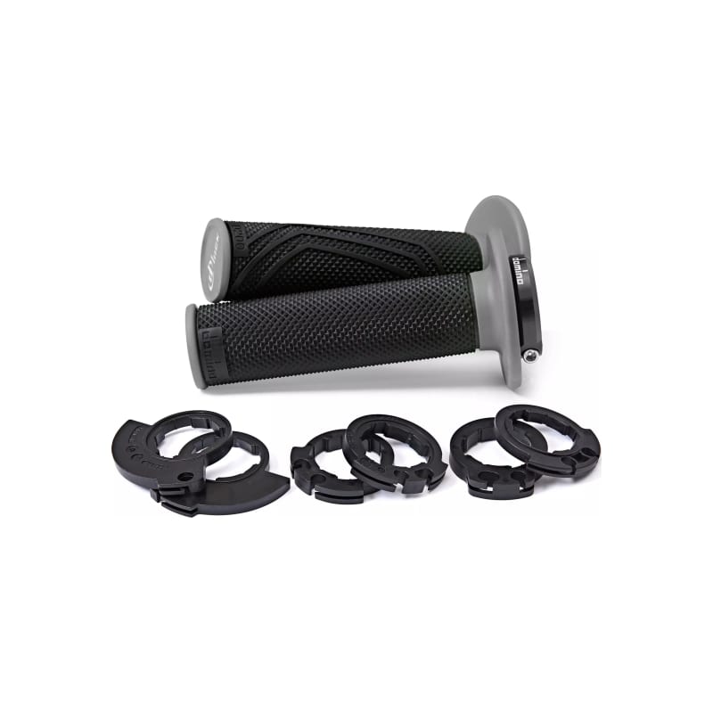 Manetki kierownicy z adapterami Domino D200 czarny szary