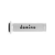 Manetki kierownicy Domino A010 Road Racing biały czarny 22mm 125mm otwarte