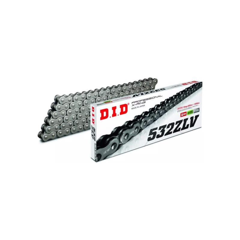Łańcuch napędowy DID 532 ZLV 108 X-Ring otwarty z zakuwką