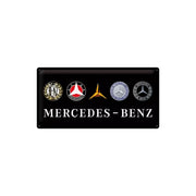 Plakat blaszany 25x50cm Mercedes Logo Evolution