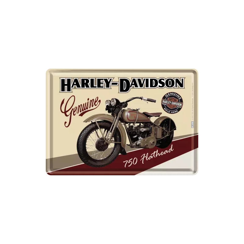 Pocztówka blaszana 14x10cm 1 pasuje do Harley Davidson