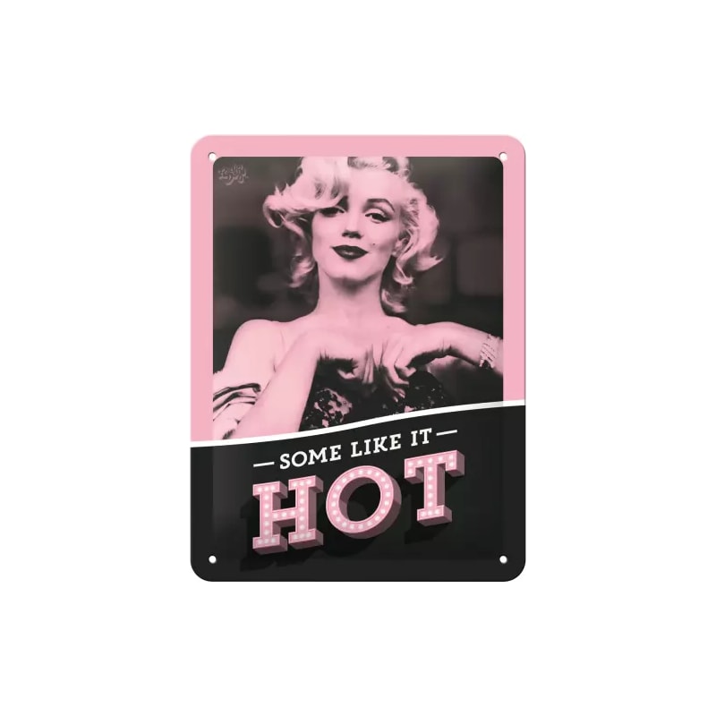 Plakat blaszany 15x20cm Marilyn Some Like it Hot
