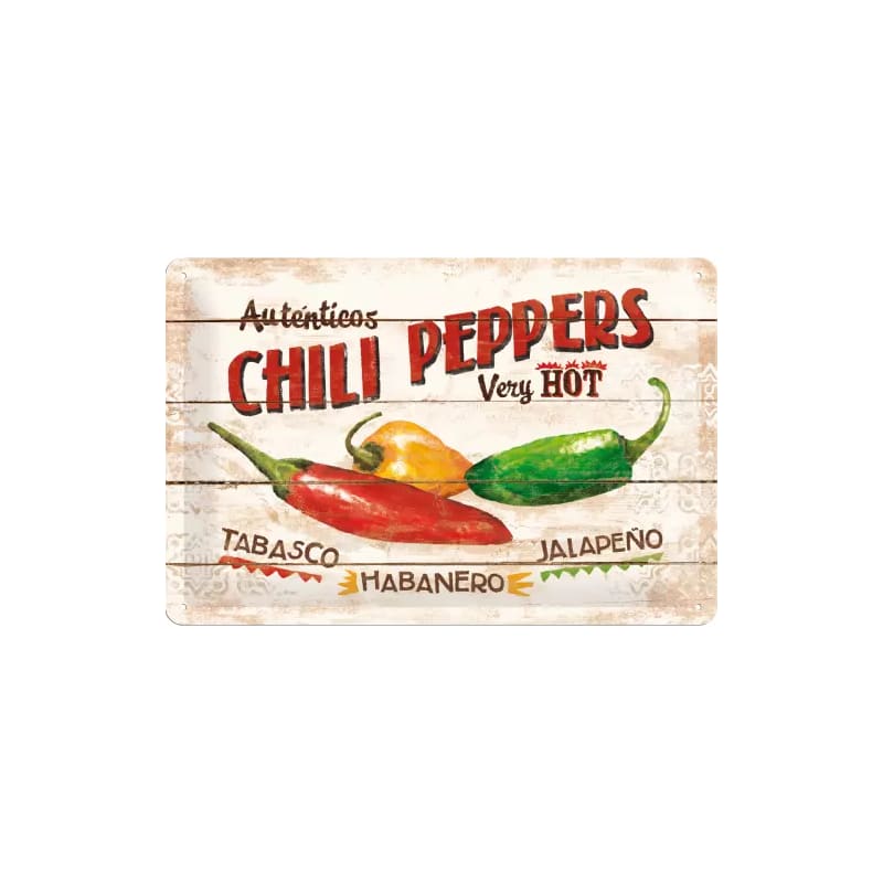 Plakat blaszany 20x30cm Chili Peppers