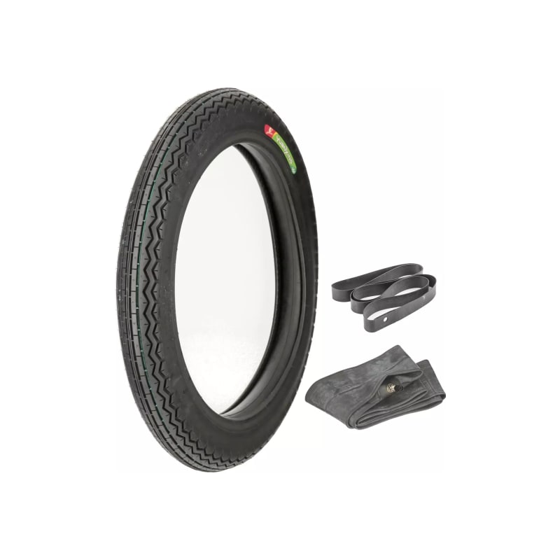 Opona + dętka + fartuch Yuan Xing P03 3.25-18 4PR TT