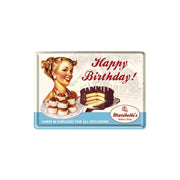 Pocztówka blaszana 14x10cm Happy Birthday 1