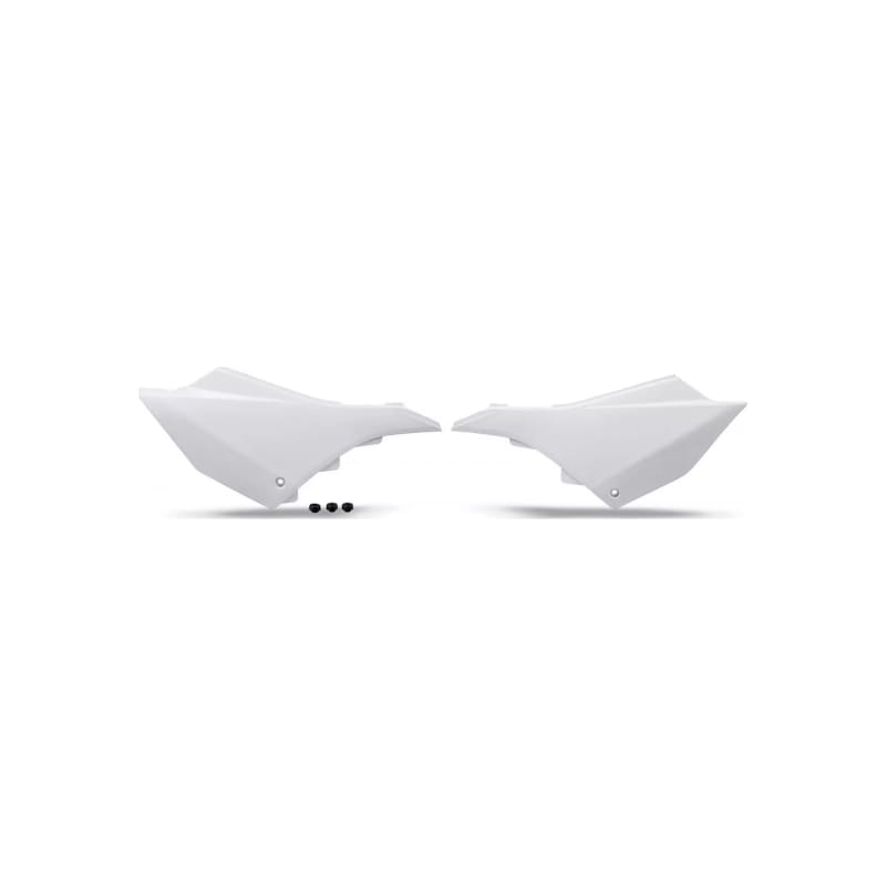 Komplet plastikowych osłon bocznych tylnych UFO Yamaha YZ 125 250 22 biały
