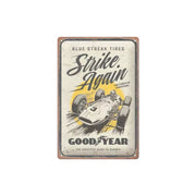 Plakat blaszany 20x30cm Goodyear Blue Strikes