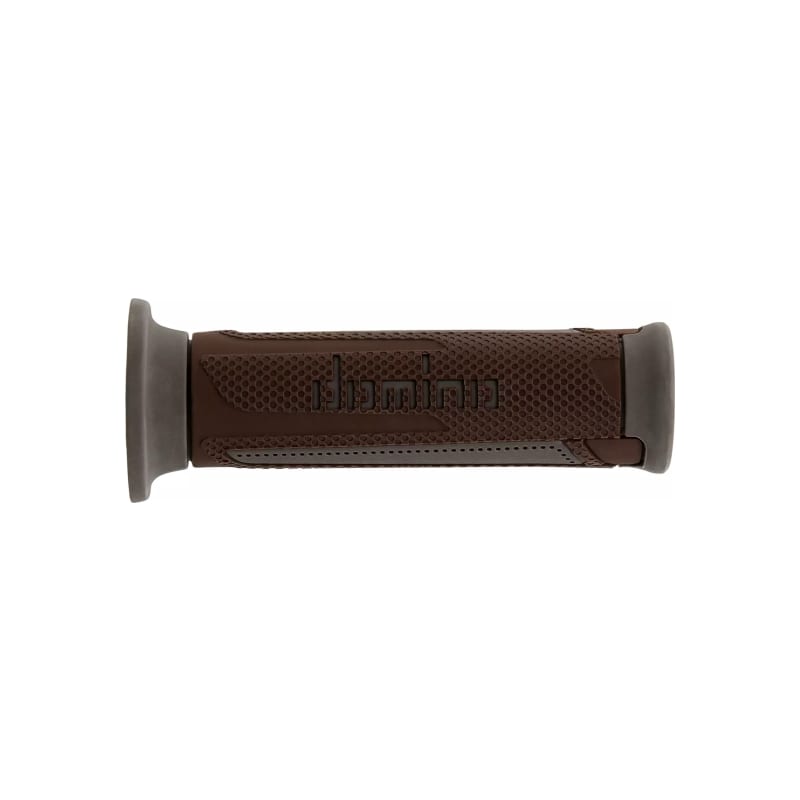 Manetki kierownicy Domino A350 brązowo-szare 22mm 120mm otwarte