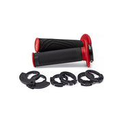 Manetki kierownicy z adapterami Domino D200 czarny czerwony