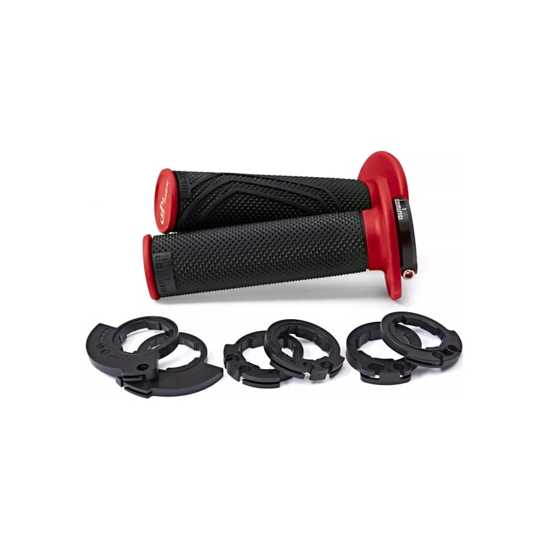 Manetki kierownicy z adapterami Domino D200 czarny czerwony