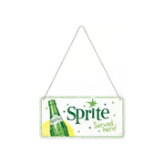 Zawieszka blaszana na ścianę 10x20cm Sprite Served Here