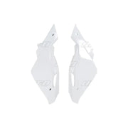 Komplet plastikowych osłon bocznych tylnych UFO Husqvarna CR WR 125 09-12 białe