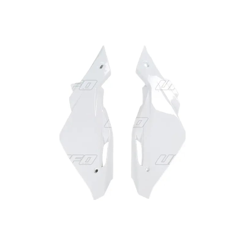 Komplet plastikowych osłon bocznych tylnych UFO Husqvarna CR WR 125 09-12 białe