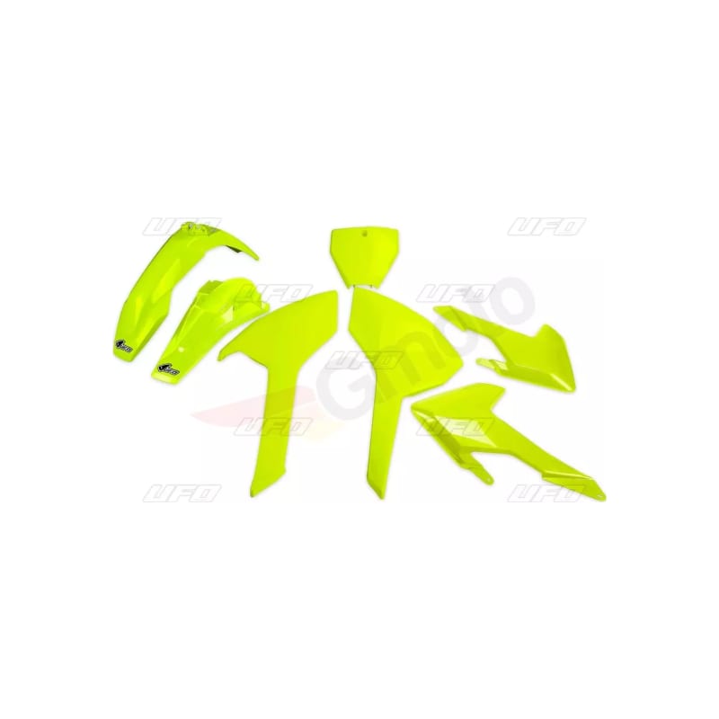Komplet plastików Ufo Husqvarna TC FC 125 250 300 350 450 16-17 żółty fluo