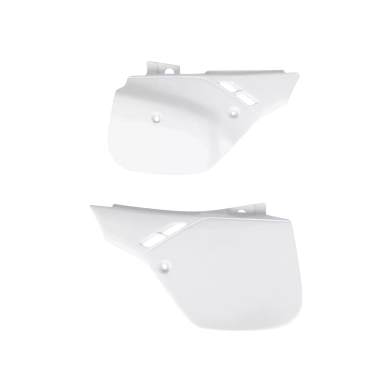 Komplet plastikowych osłon bocznych tylnych UFO Honda CR 125 500 89-90 CR 250 88-89 białe