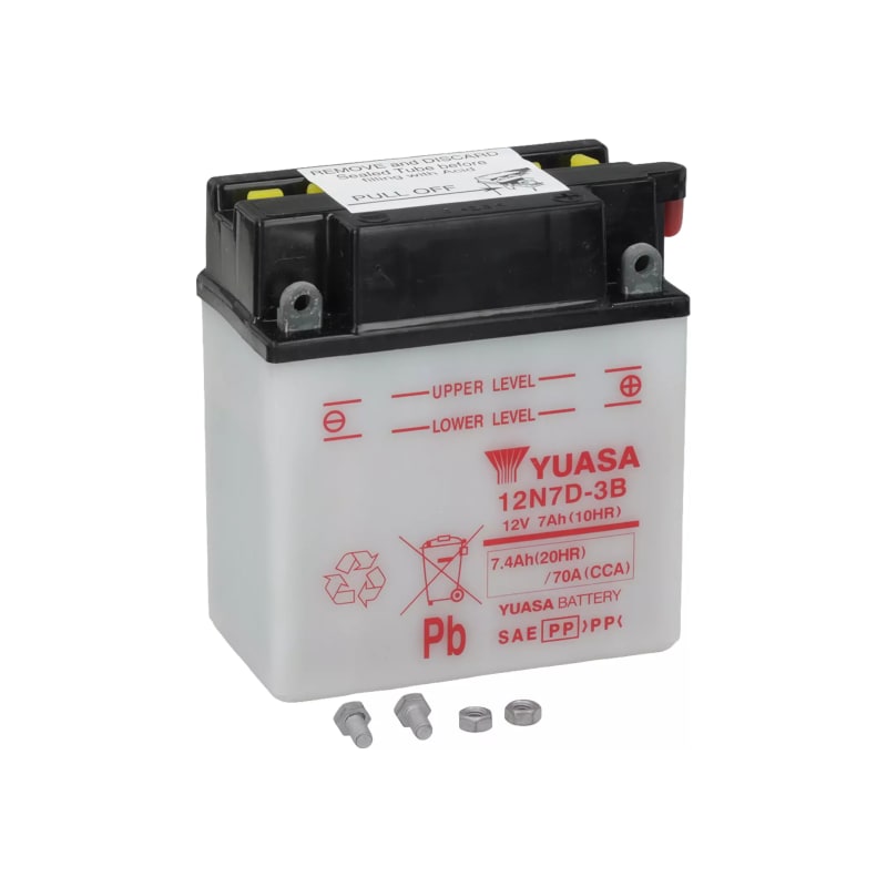 Akumulator standardowy 12V 7Ah Yuasa 12N7D-3B