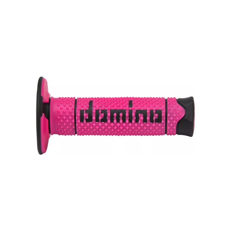 Manetki kierownicy Domino A260 enduro cross fuksja czarny zamknięte