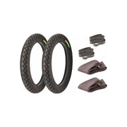 Opona szosowa + dętka + fartuch X2 Yuan Xing P30 3.50-18 6PR TT