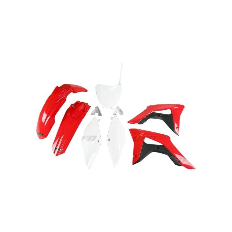 Komplet plastików UFO Honda CRF 450R czerwony czarny biały