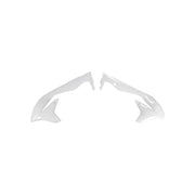 Osłony chłodnicy UFO Kawasaki KXF 450 16-17 białe