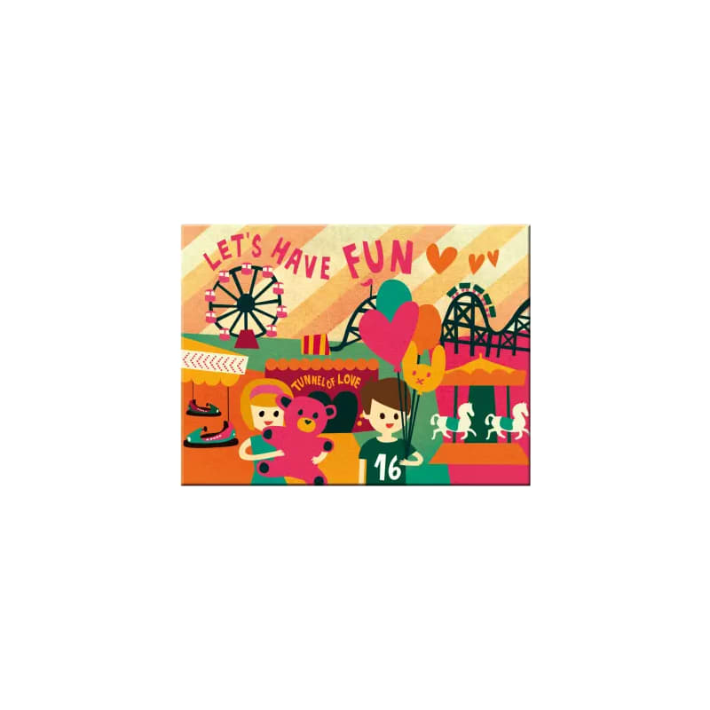 Magnes na lodówkę 6x8cm Let Have Fun