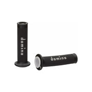 Manetki kierownicy Domino A010 Road Racing czarny szary 22mm 125mm otwarte