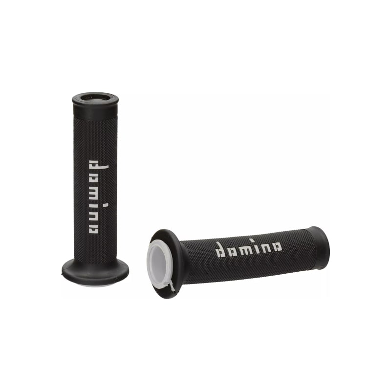 Manetki kierownicy Domino A010 Road Racing czarny szary 22mm 125mm otwarte