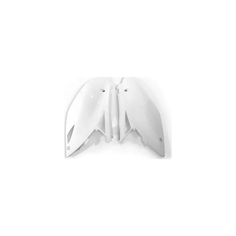 Komplet plastikowych osłon bocznych tylnych UFO Kawasaki KXF 450 09-11 białe