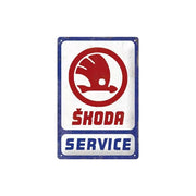 Plakat blaszany 20x30cm Skoda Service