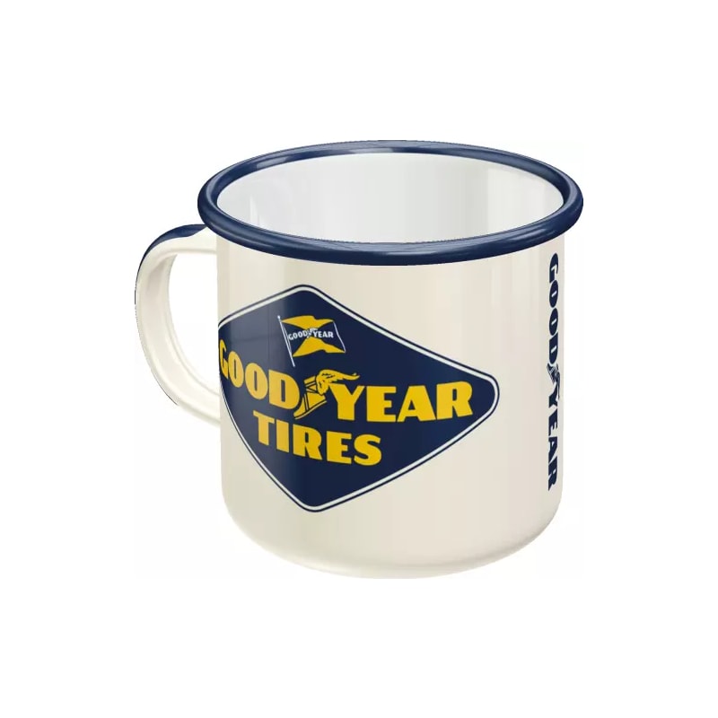 Kubek emaliowany Goodyear Logo