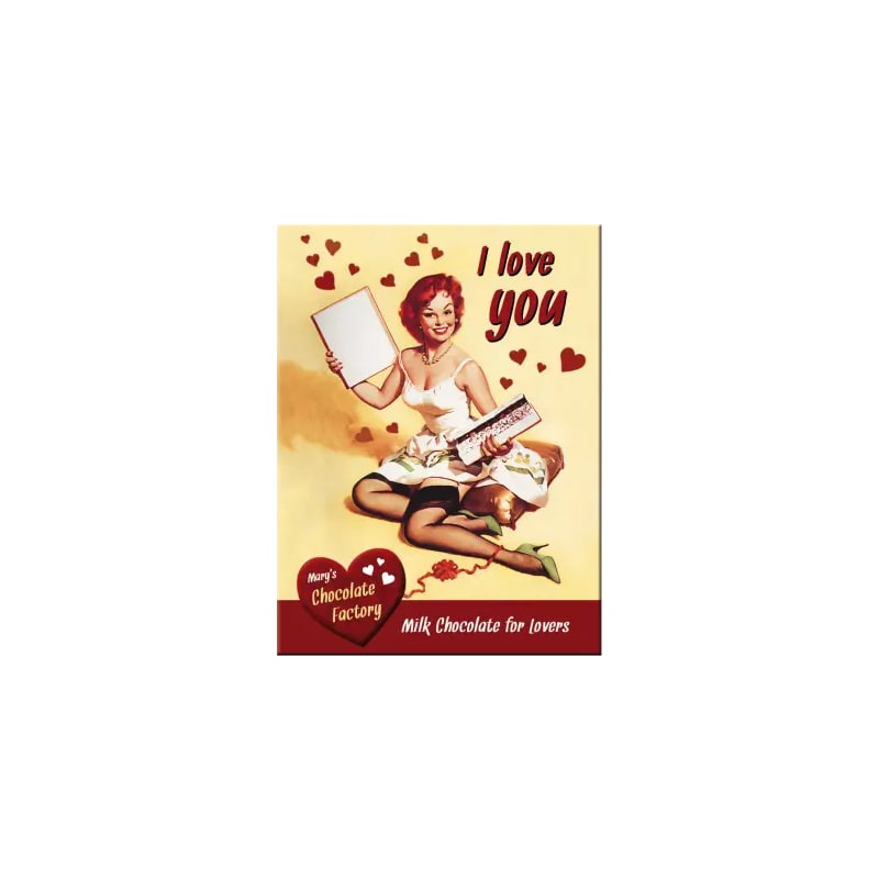 Magnes na lodówkę 6x8cm I Love You Chocolate