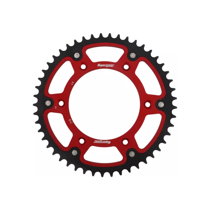 Zębatka tył duraluminiowa Supersprox Stealth RST-210:50 50z rozmiar 520 czerwony (JTR210.50)