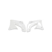 Osłony chłodnicy UFO Kawasaki KXF 450 09 białe KX