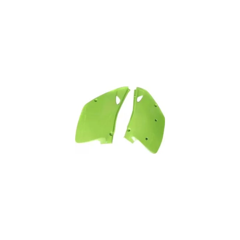 Komplet plastikowych osłon bocznych tylnych UFO Kawasaki KX 125 250 90-91 zielone