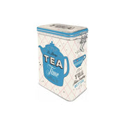 Puszka blaszana z klipsem Tea