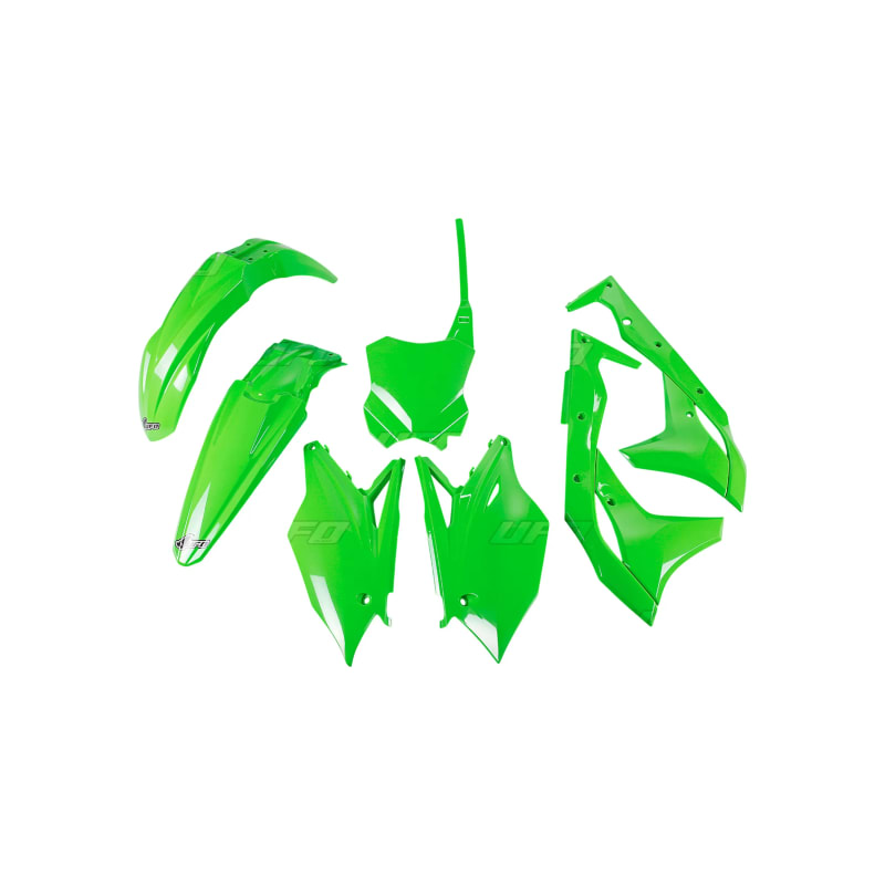 Komplet plastików UFO Kawasaki KXF 250 18-20 zielony