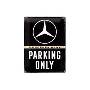Plakat blaszany 30x40cm Mercedes Parking Only