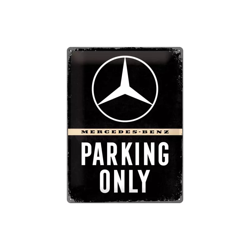 Plakat blaszany 30x40cm Mercedes Parking Only